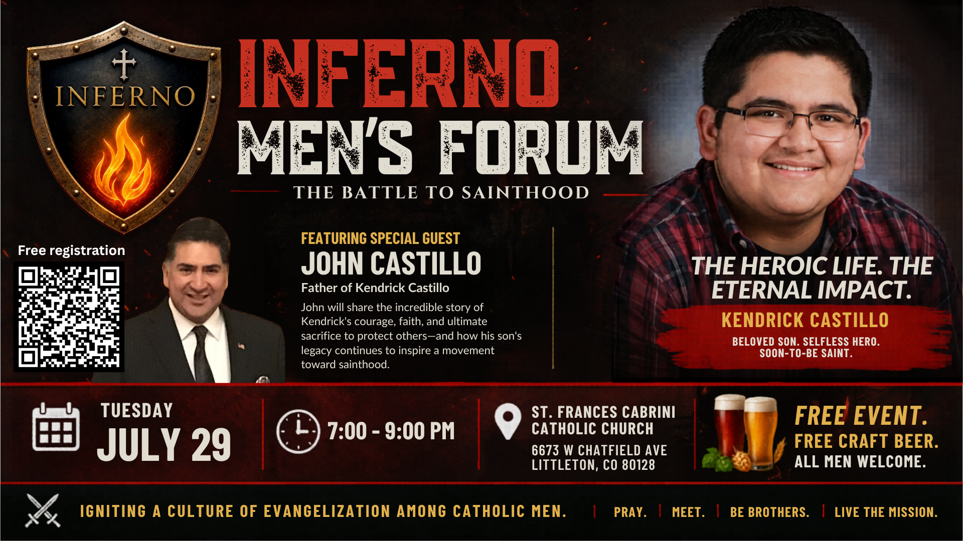 Kendrick Castillo Men's Forum — Widescreen Banner